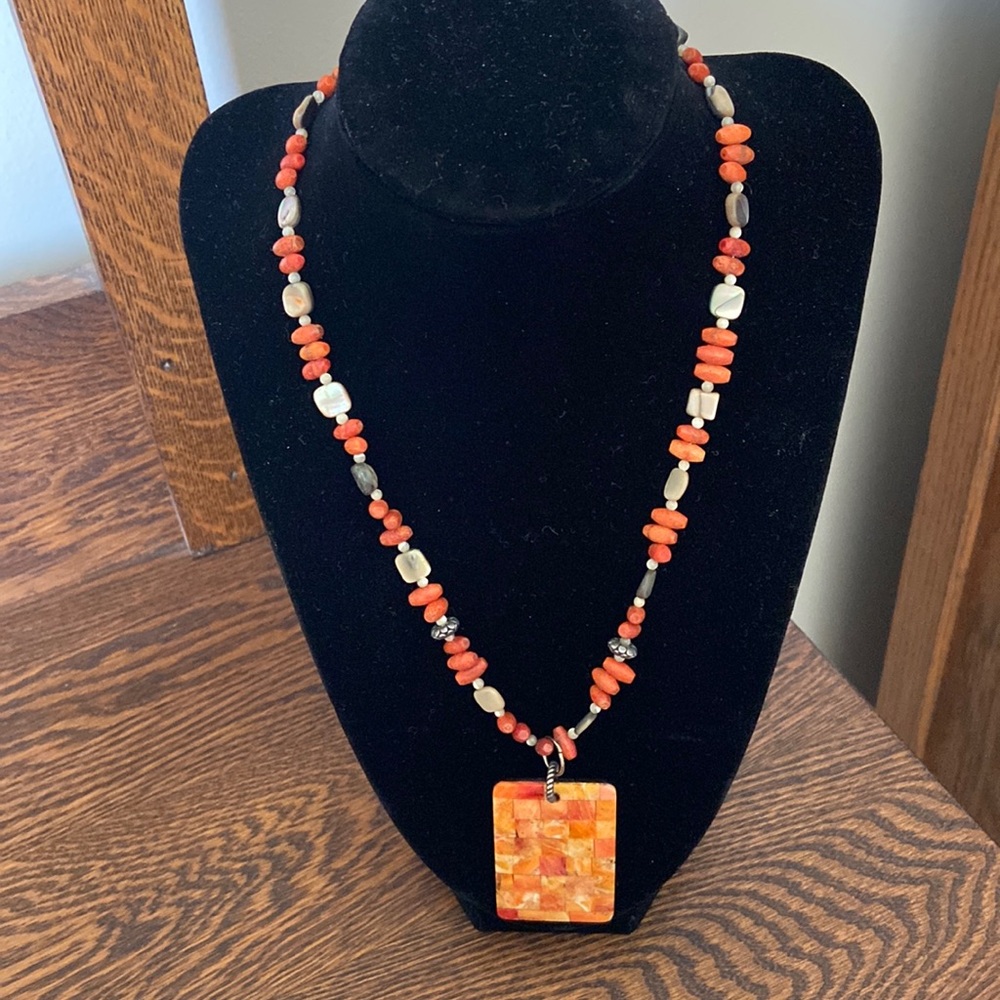 Silpada coral necklace